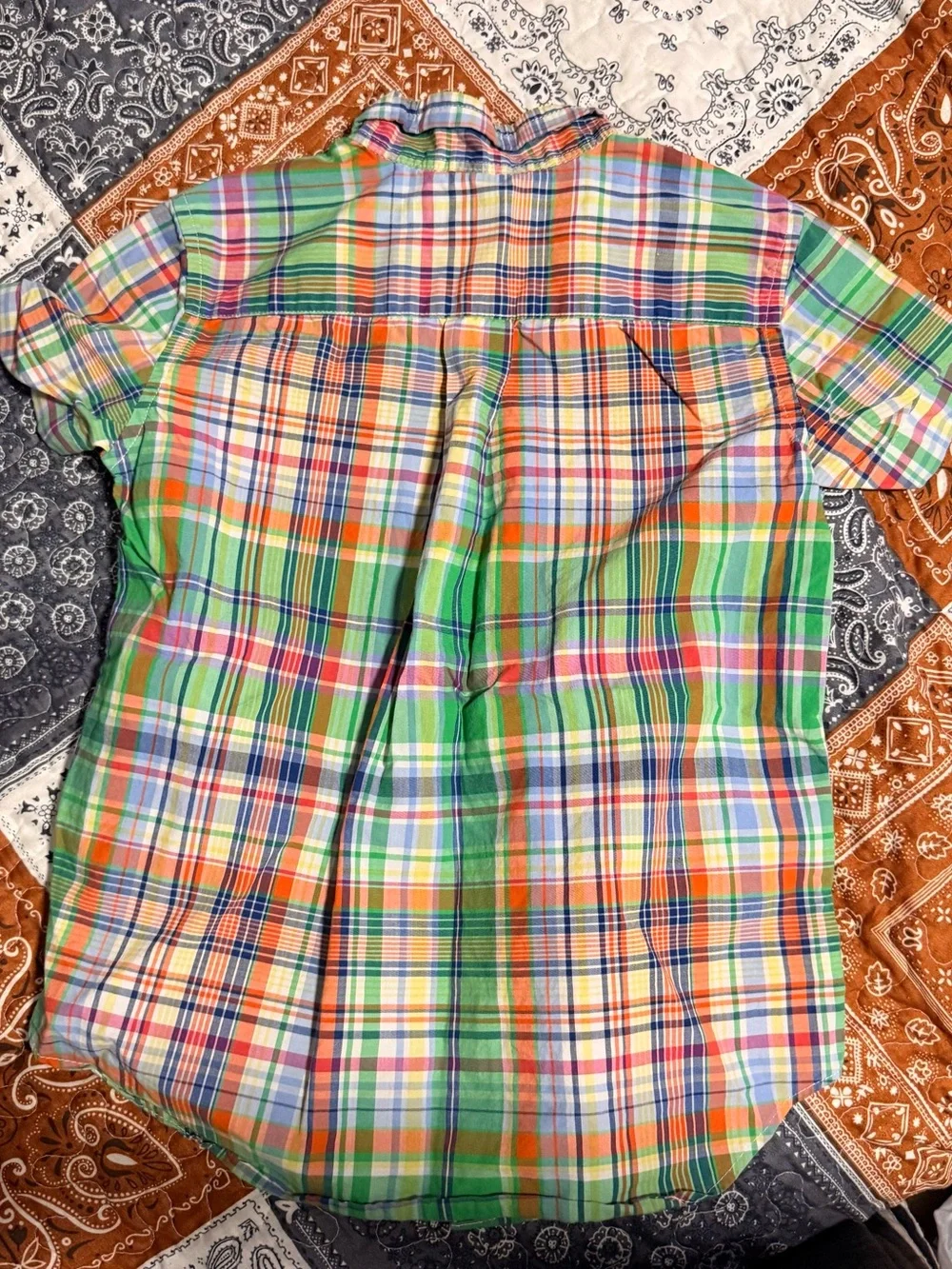 Ralph Lauren Toddler Boys Size 4T Oxford Button Down Short Sleeve Shirt